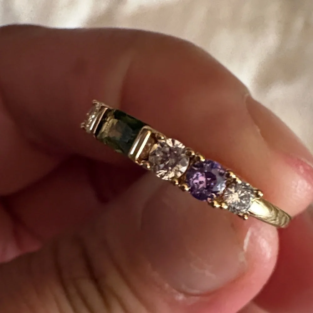 14k Gold plated Ring size 6 Olive & Piper - Picture 4 of 5